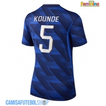 Camisa de time de futebol França Jules Kounde #5 Replicas 1º Equipamento Feminina Mundo 2026 Manga Curta